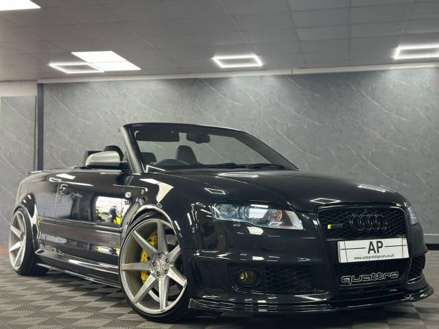 Audi RS4 4.2 RS4 Quattro 2dr SHOW CAR MILLTEKS COIL OVERS LOW MILEAGE 58 REG FINAL EDITION Convertible Petrol Black